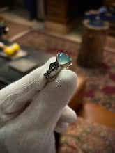 Load image into Gallery viewer, Chalcedony Moon ring *Made to order*