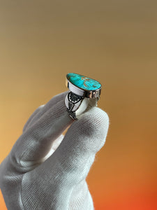 High grade Royston Turquoise Ring size 7.75/8