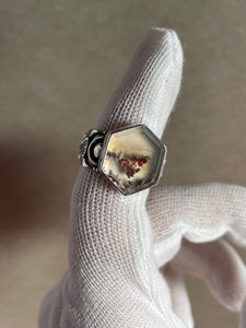 Moss Agate Ring size 8.5