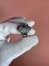Load image into Gallery viewer, Dark Moon Hubei Turquoise Ring size 7.75