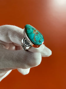 High grade Royston Turquoise Ring size 7.75/8